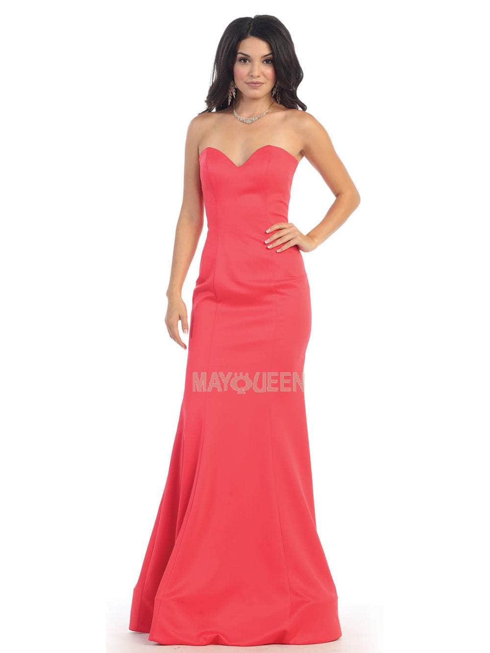 May Queen - RQ7305 Fitted Sweetheart Trumpet Gown Prom Dresses