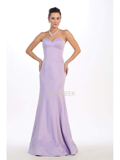 May Queen - RQ7305 Strapless Sweetheart Trumpet Gown Prom Dresses 2 / Lilac