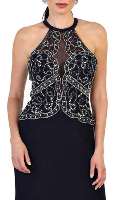 May Queen - RQ7490 Ornate Illusion Panel Prom Gown Special Occasion Dress