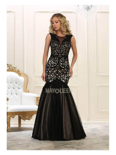 May Queen RQ7622 - Laced Mermaid Dress Special Occasion Dress