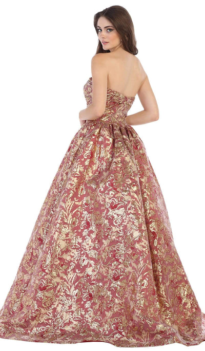 May Queen - RQ7653 Two Tone Strapless Sweetheart Ballgown Special Occasion Dress