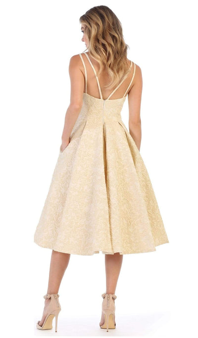 May Queen - RQ7699 Plunging Sweetheart A-Line Cocktail Dress Cocktail Dresses