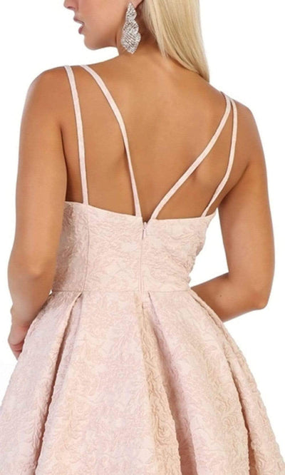 May Queen - RQ7699 Plunging Sweetheart A-Line Cocktail Dress Cocktail Dresses