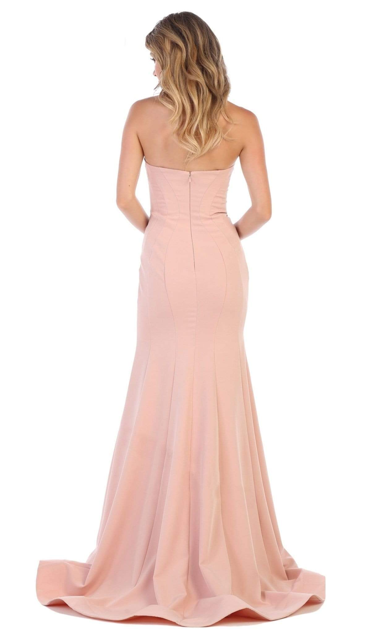 May Queen - RQ7703 Strapless Sweetheart Trumpet Evening Dress Bridesmaid Dresses