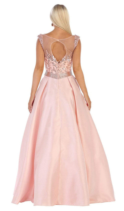 May Queen - RQ7706 Sequin Embroidered Ballgown Ball Gowns