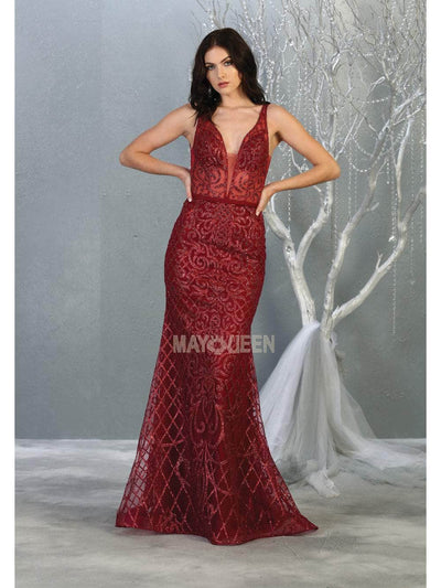 May Queen RQ7844 - Embellished Sleeveless Evening Dress Special Occasion Dress