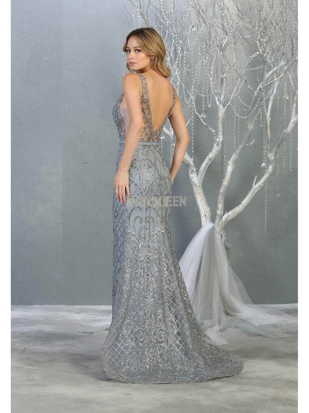 May Queen RQ7844 - Embellished Sleeveless Evening Dress Special Occasion Dress