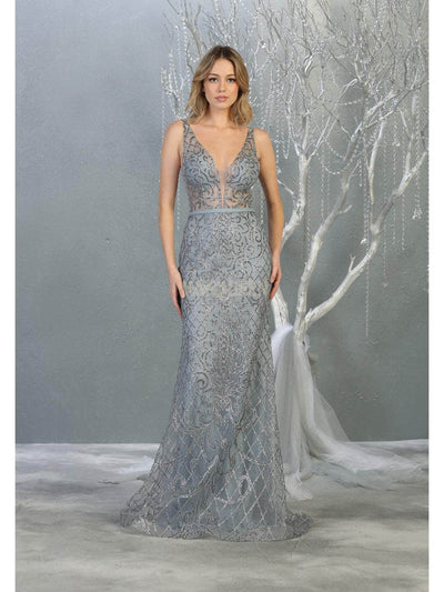 May Queen RQ7844 - Embellished Sleeveless Evening Dress Special Occasion Dress