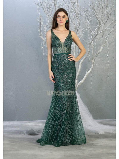 May Queen RQ7844 - Embellished Sleeveless Evening Dress Special Occasion Dress