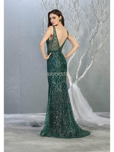 May Queen RQ7844 - Embellished Sleeveless Evening Dress Special Occasion Dress