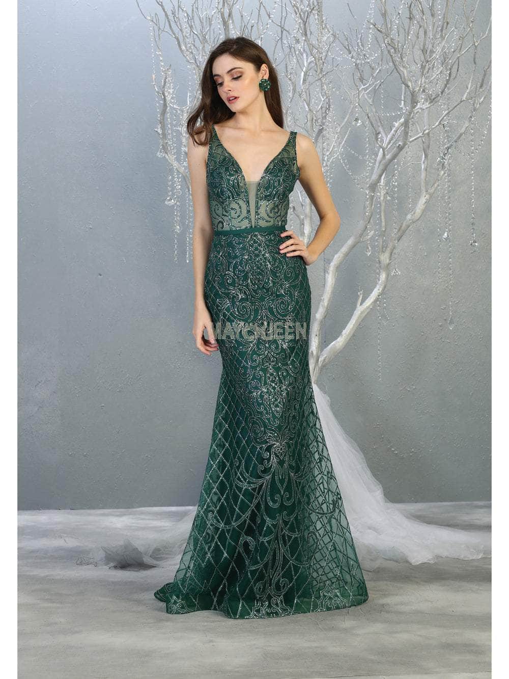 May Queen RQ7844 - Embellished Sleeveless Evening Dress Special Occasion Dress