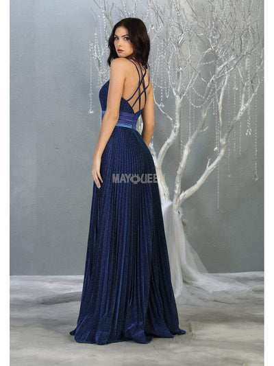 May Queen - RQ7869 Strappy Ruched Sweetheart A-Line Dress Prom Dresses