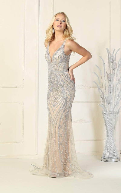 May Queen RQ7931 - Beaded Sleeveless Evening Dress Special Occasion Dress
