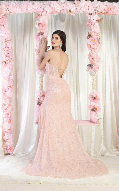 May Queen RQ7981 - Sleeveless Sequin Embellished Evening Dress Special Occasion Dress