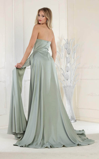 May Queen RQ8001 - Strapless V Sweetheart Long Gown Special Occasion Dress