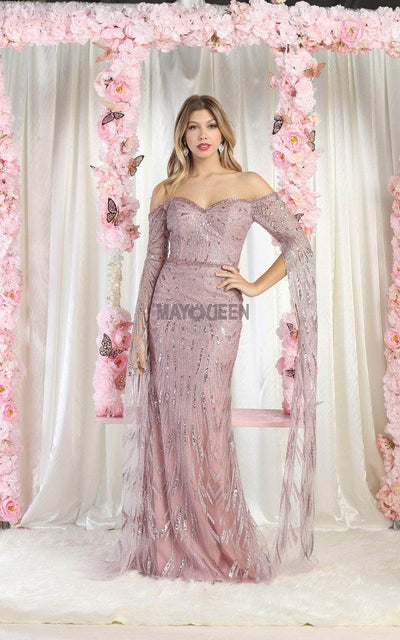 May Queen RQ8008 - Off Shoulder Gown