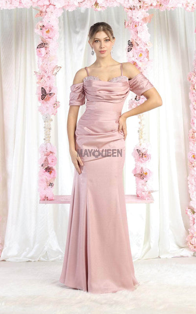 May Queen RQ8021 - Off Shoulder Gown