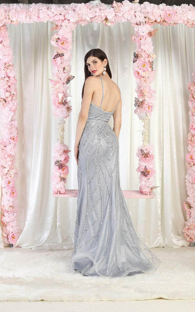May Queen RQ8023 - Sleeveless Sequined Long Gown Special Occasion Dress