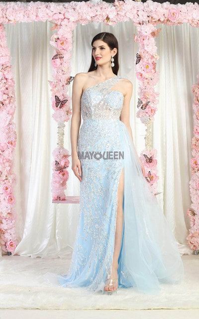 May Queen RQ8026 - Beaded Lace Gown