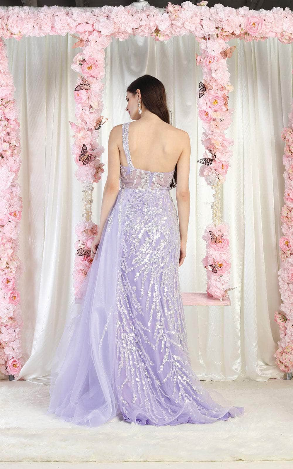 May Queen RQ8026 - Beaded Lace Gown