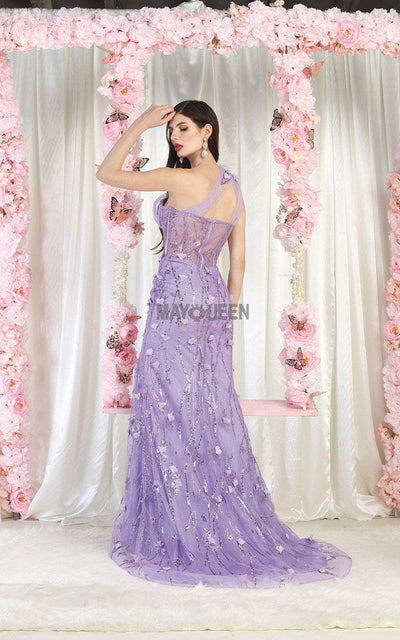 May Queen RQ8027 - One Shoulder Dress