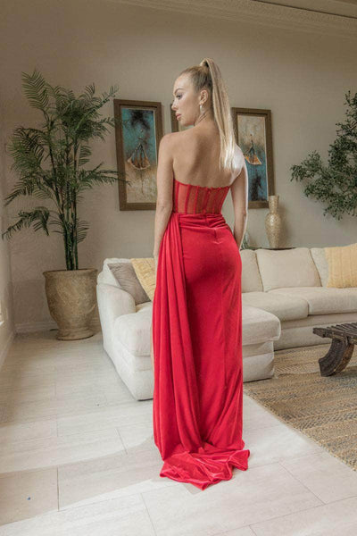 May Queen RQ8049 - Draped Dress