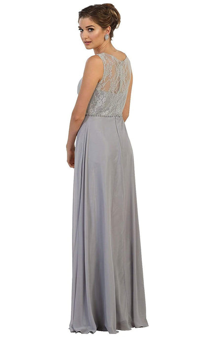 May Queen - Sleeveless Illusion Lace Evening Dress Bridesmaid Dresses