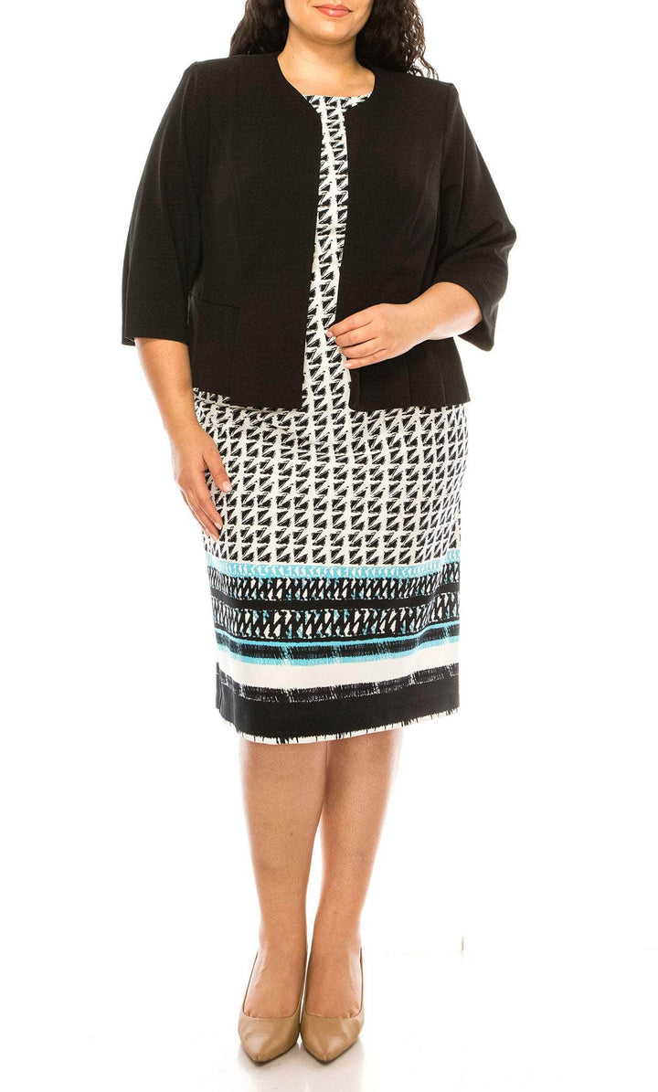 Maya Brooke 29479X - Short Woven Sheath Dress