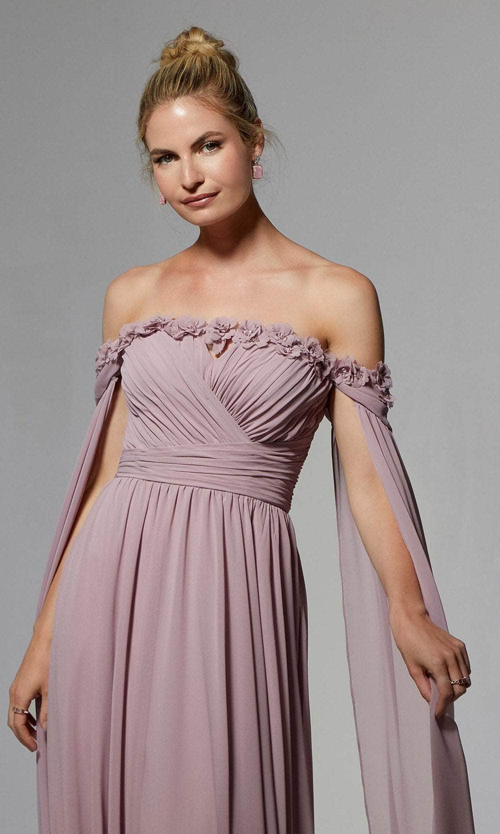 MGNY by Mori Lee 72902 - Cascade Sleeve Evening Dress Prom Dress