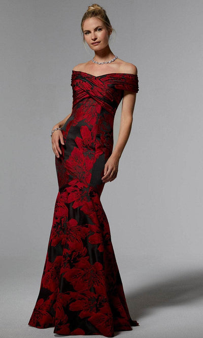 MGNY by Mori Lee 72924 - Floral Brocade Evening Dress Prom Dress