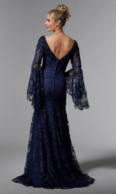MGNY by Mori Lee 72930 - Lace V-Neck Evening Dress Prom Dress