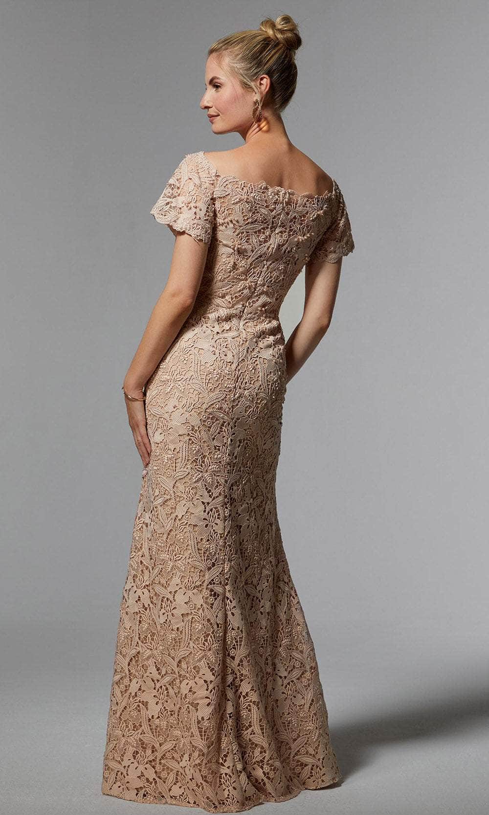 MGNY by Mori Lee 72931SC - Flutter Sleeve Lace Evening Dress Evening Dresses