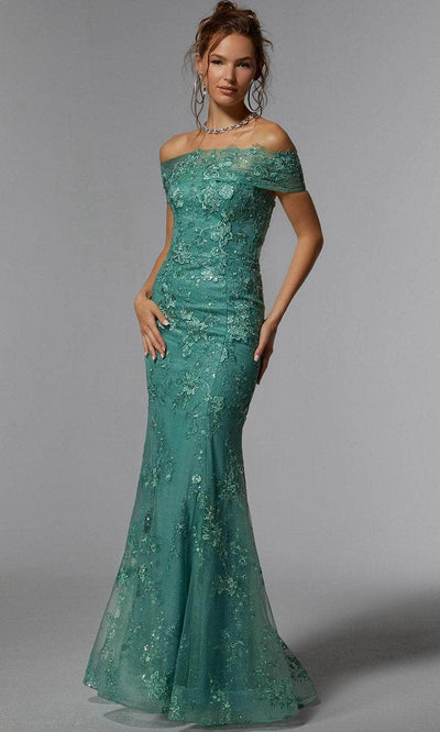 MGNY by Mori Lee 72936 - Off Shoulder Embroidered Evening Dress Prom Dress