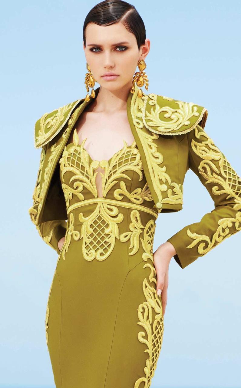 MNM Couture - 2348 Embroidered Mermaid Dress with Bolero Special Occasion Dress