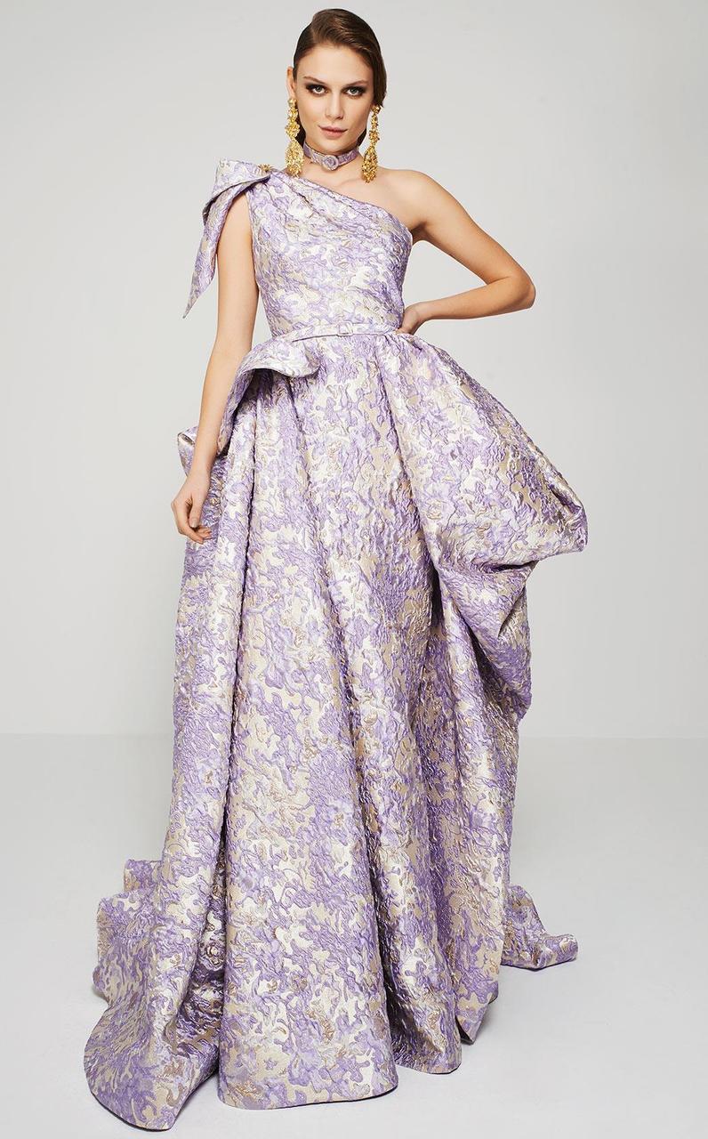 MNM Couture - 2374 Embroidered Asymmetric A-Line Dress Special Occasion Dress