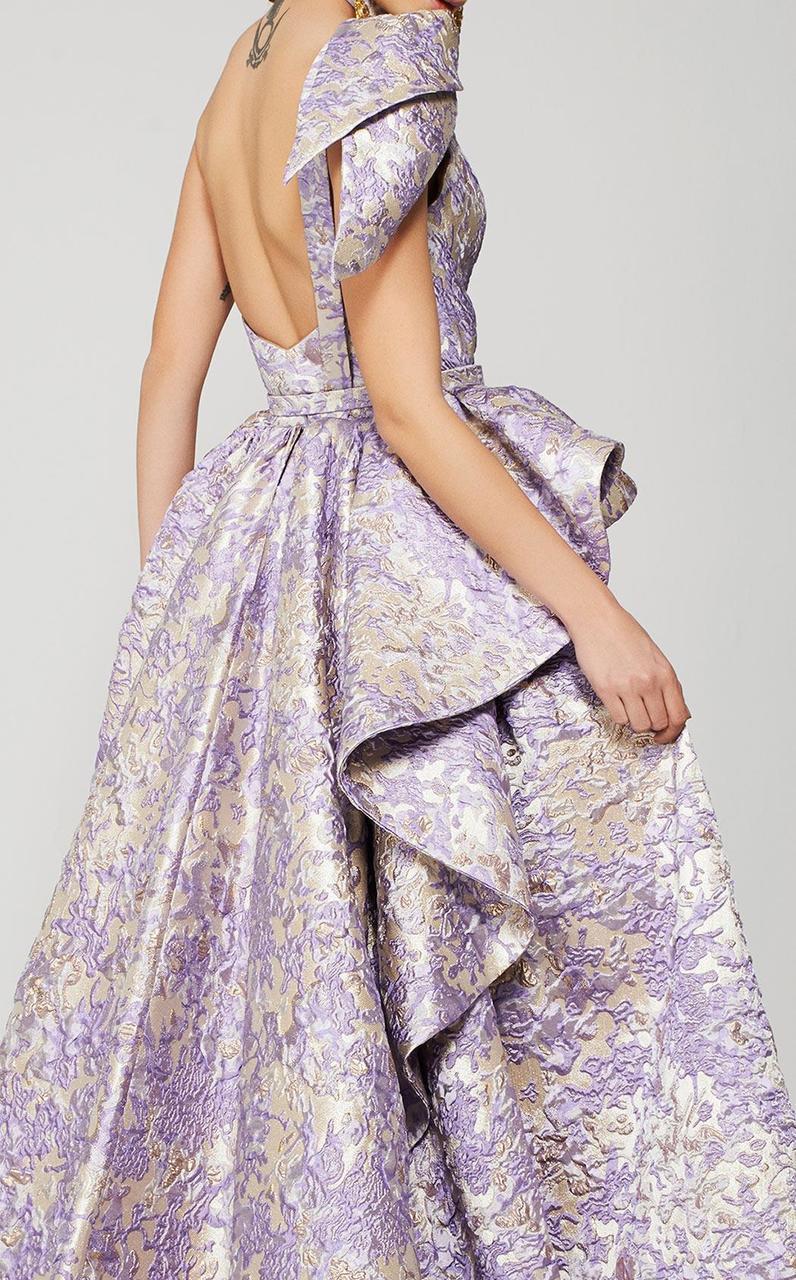 MNM Couture - 2374 Embroidered Asymmetric A-Line Dress Special Occasion Dress