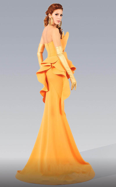 MNM Couture 2647 - Ruffle Peplum Evening Gown Evening Dresses