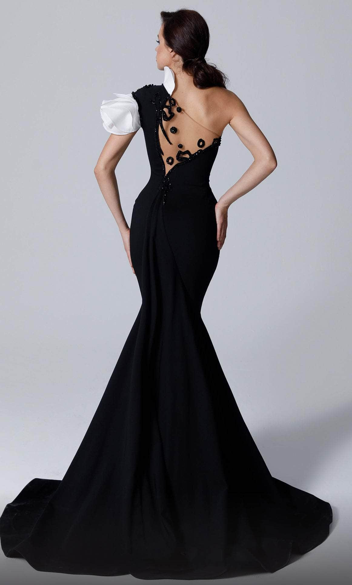 MNM Couture 2736 - Chiseled Mermaid Asymmetrical Dress Evening Dresses