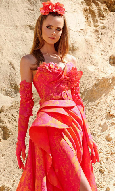 MNM Couture 2747 - Sweetheart Printed A-line Gown Evening Dresses