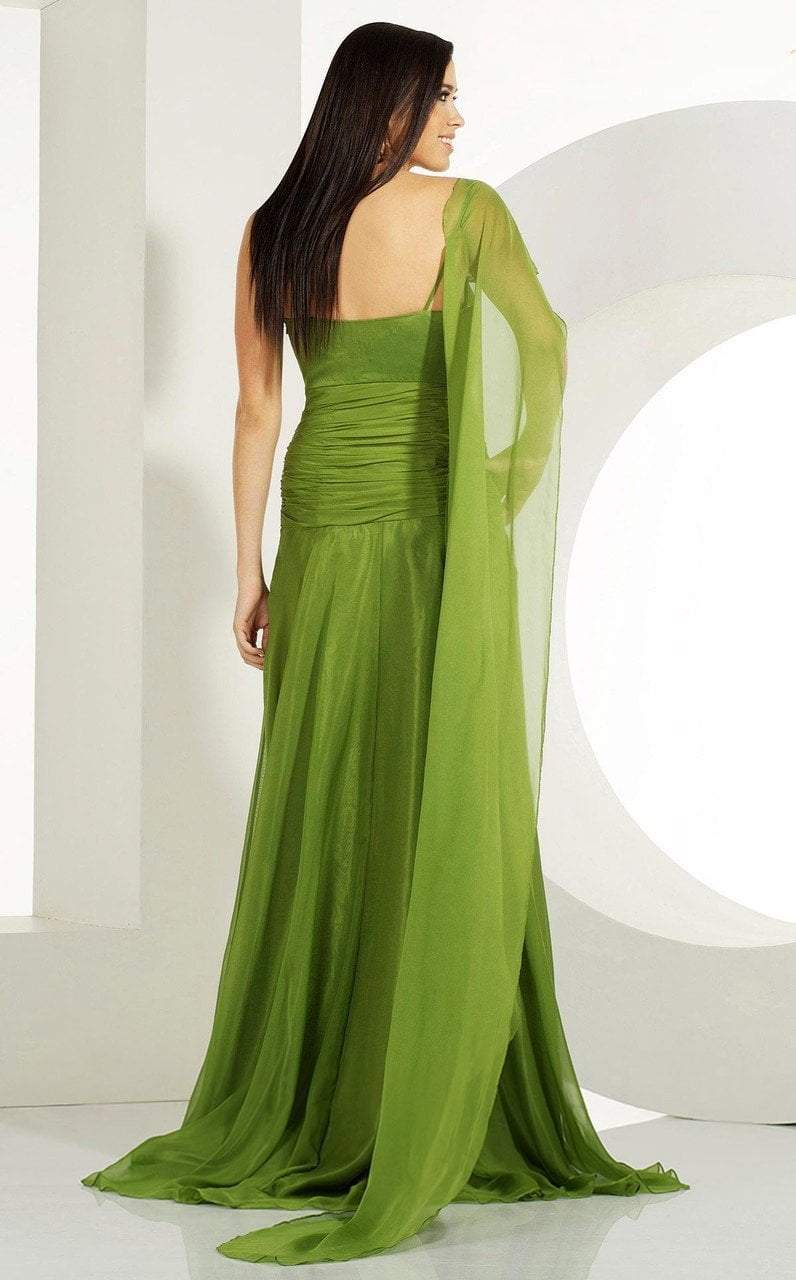 MNM Couture - 5824 Jewel Appliqued Ruched Chiffon Gown Special Occasion Dress
