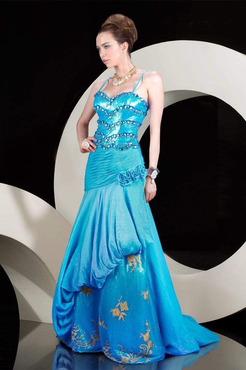 MNM Couture - 6050 Bedazzled Sweetheart A-line Dress Evening Dresses