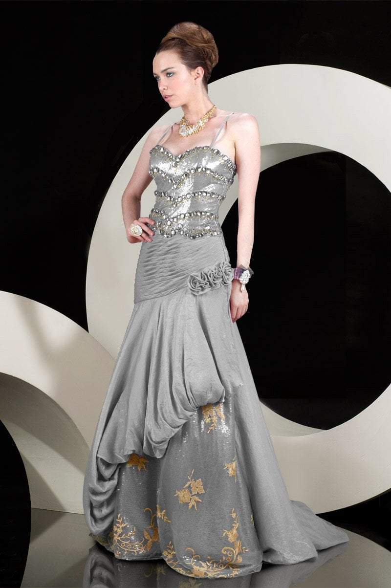 MNM Couture - 6050 Bedazzled Sweetheart A-line Dress Evening Dresses