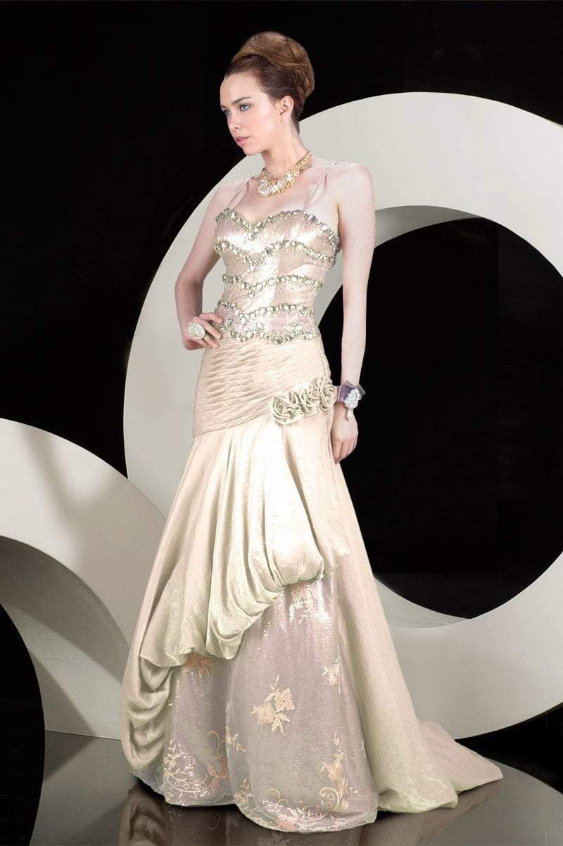 MNM Couture - 6050 Bedazzled Sweetheart A-line Dress Evening Dresses