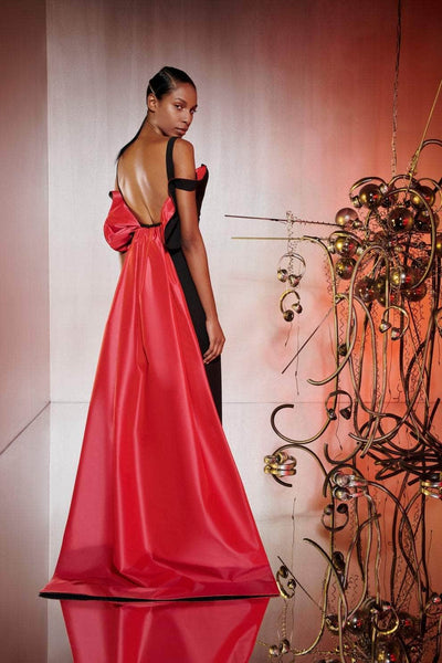 MNM COUTURE E0032 - Caped Gown