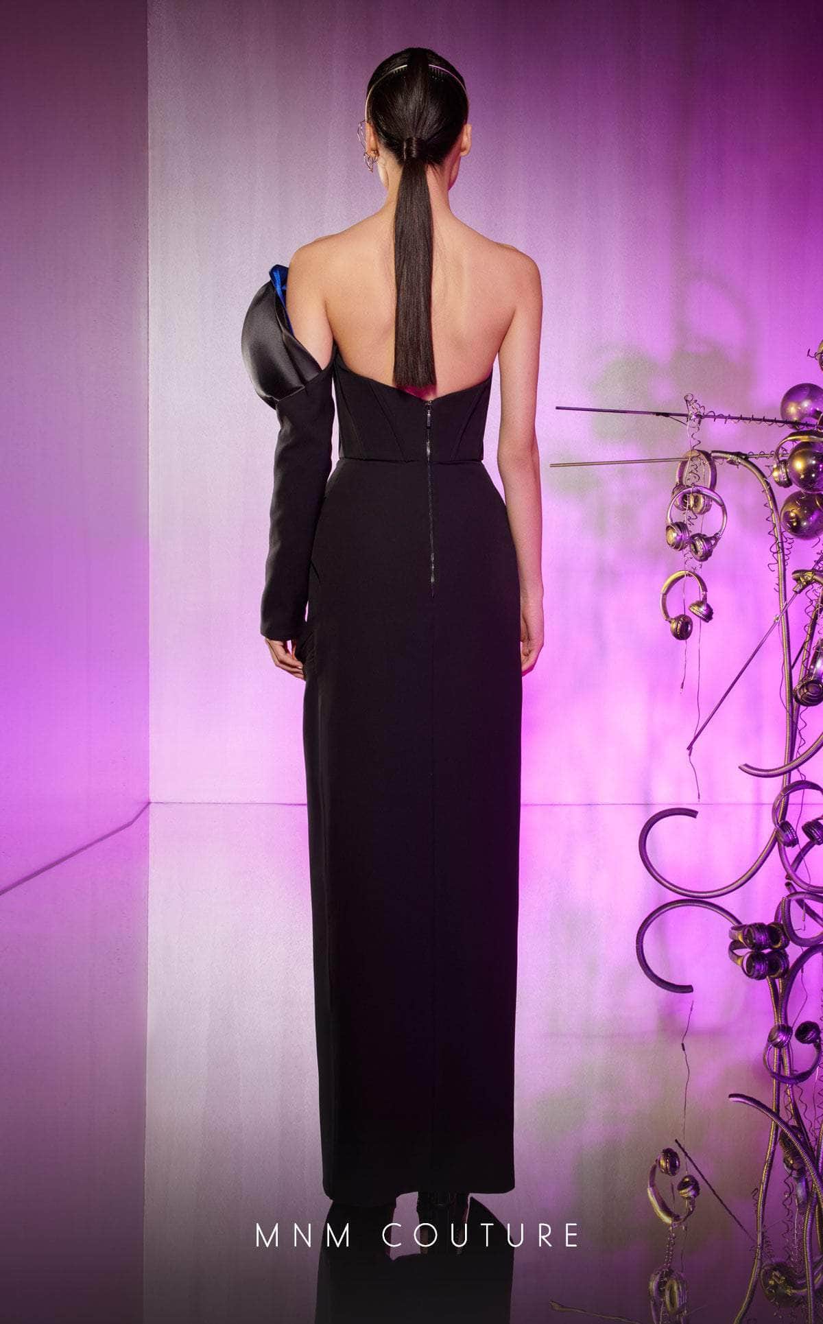 MNM COUTURE E0042 - Drape Accent Gown