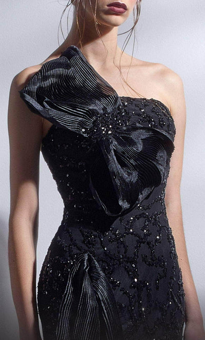 MNM COUTURE G1273 - Appliqued Neckline Prom Gown Prom Dresses