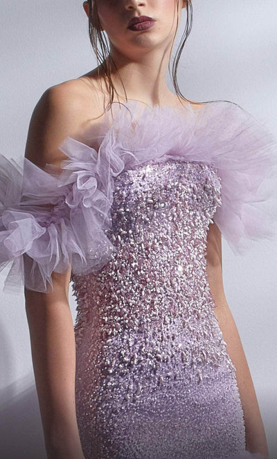 MNM COUTURE G1278 - Off-Shoulder Embellished Prom Dress Prom Dresses