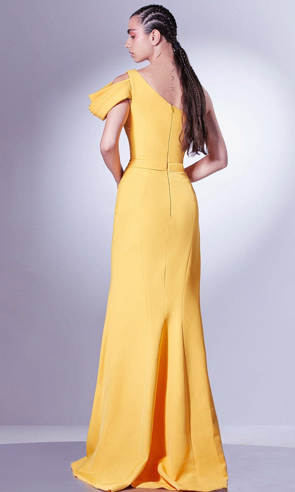 MNM Couture G1342 - Draped Sash Evening Gown Evening Dresses