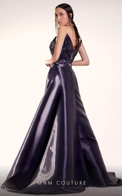 MNM COUTURE G1419 - Strapless Metallic Evening Dress Special Occasion Dress