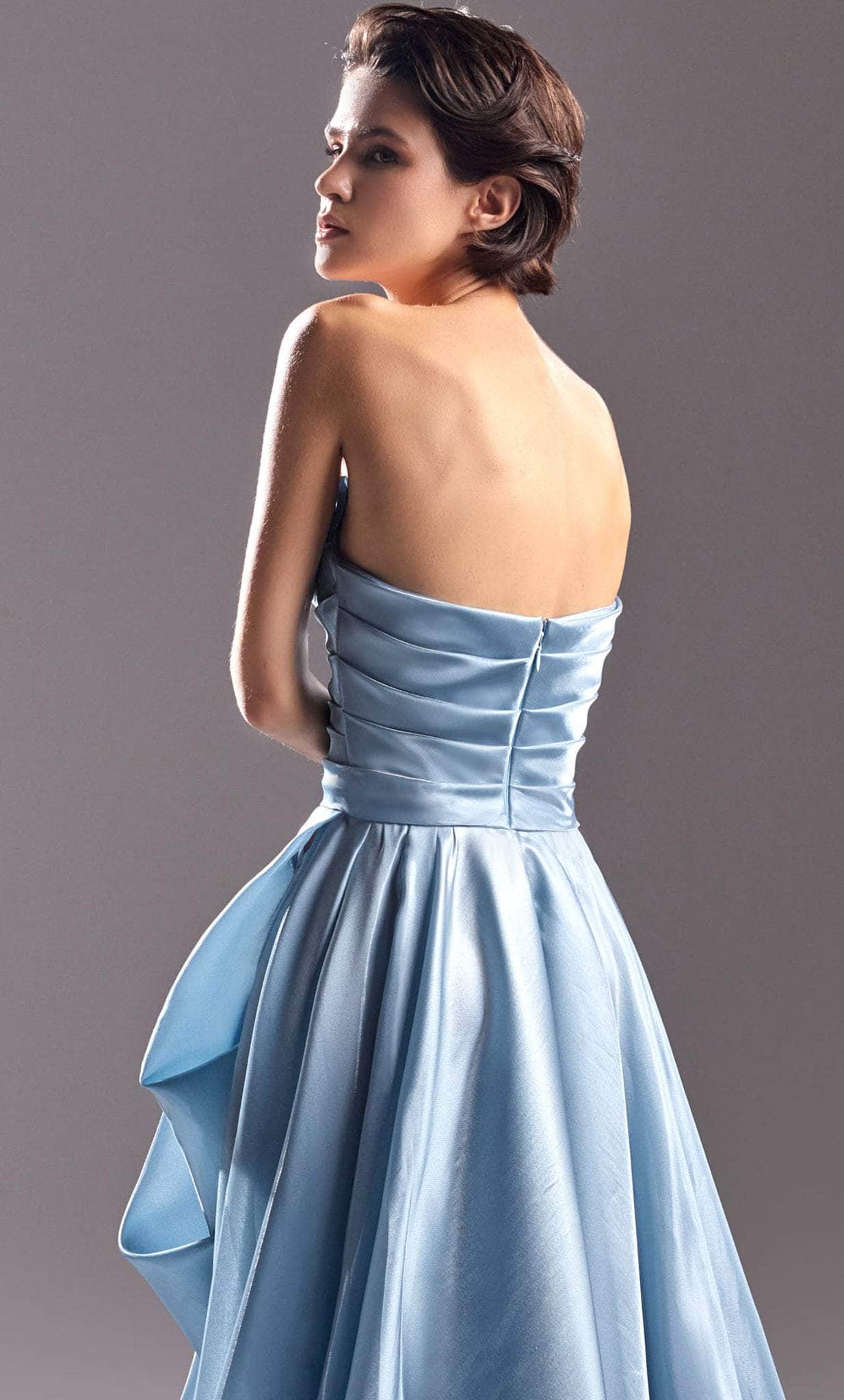 MNM COUTURE G1501 - Draped A-Line Evening Gown Prom Dresses